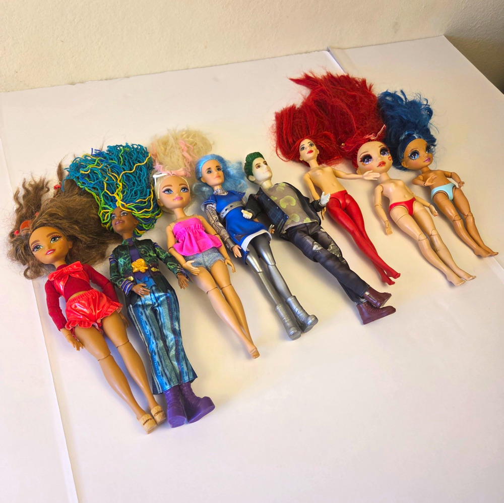 Doll Lot Barbie Dream Besties Descendants Zombies Rainbow High Ariel Preowned 8
